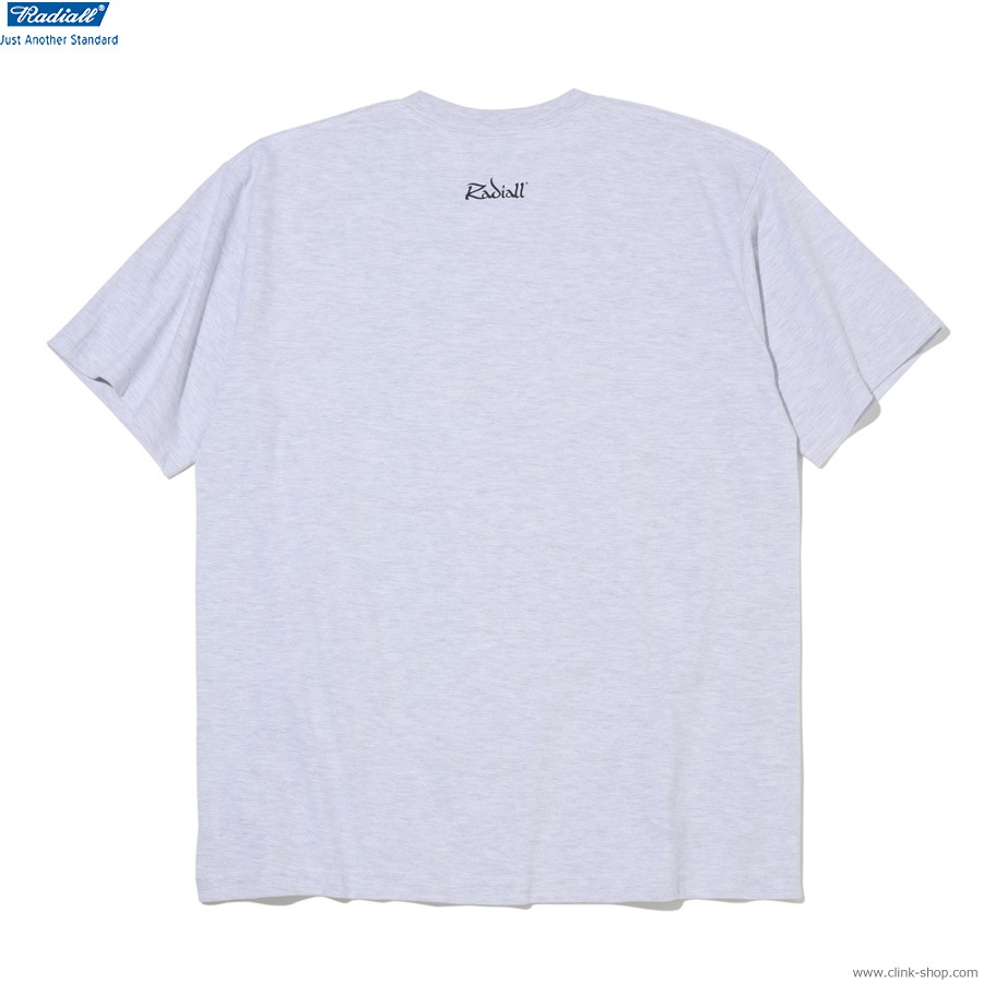 RADIALL LOVE BEER - CREW NECK T-SHIRT S/S (ASH GRAY) [RAD-25SS-TEE013]