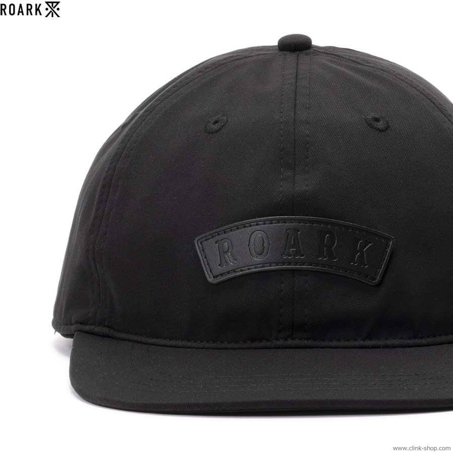 ROARK REVIVAL RESISTANT TWILL 6PANEL CAP - HIGH (BLACK)