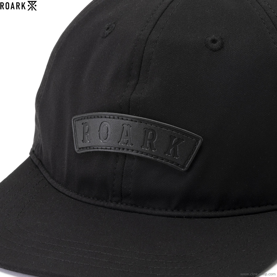 ROARK REVIVAL RESISTANT TWILL 6PANEL CAP - HIGH (BLACK)
