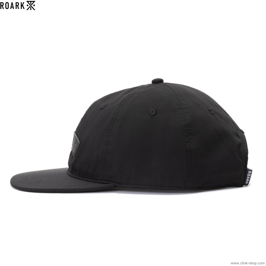 ROARK REVIVAL RESISTANT TWILL 6PANEL CAP - HIGH (BLACK)