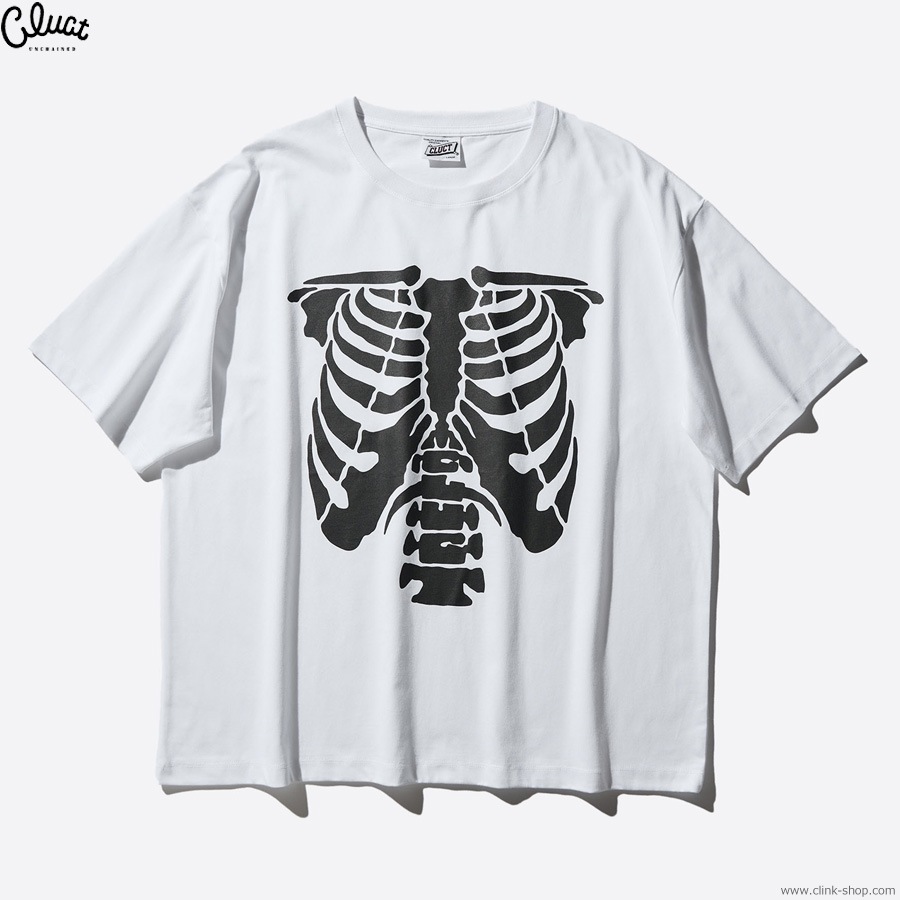CLUCT BONE [S/S W TEE] (WHITE)