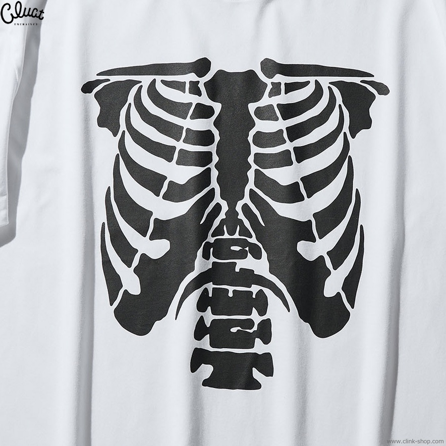 CLUCT BONE [S/S W TEE] (WHITE)