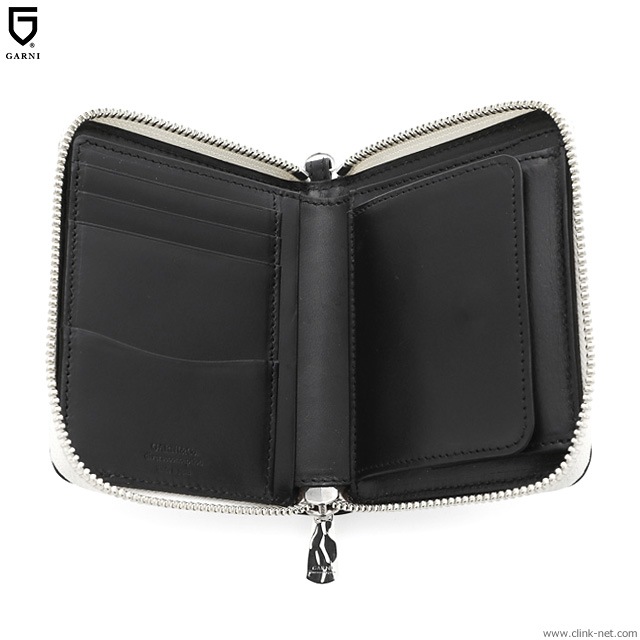 GARNI　Slick Zip Long Wallet 財布　ブラック　ガルニ CLINK｜GARNI SLICK ZIP FOLD WALLET - BLACK [GL19015]｜東京・吉祥寺