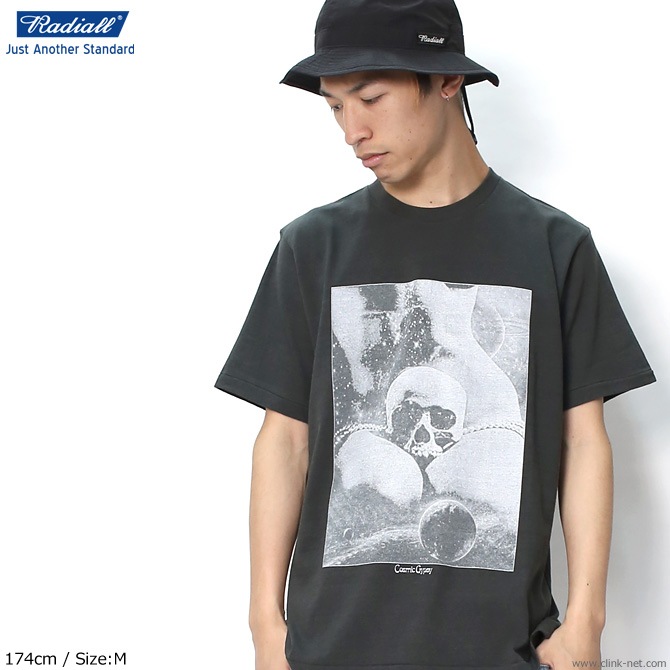 RADIALL SAME MOON - CREW NECK T-SHIRT (BLACK)