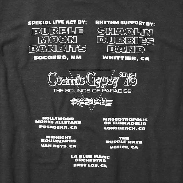 RADIALL SAME MOON - CREW NECK T-SHIRT (BLACK)