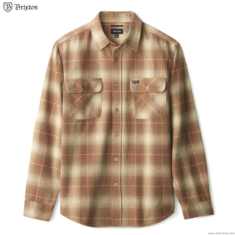CLINK｜BRIXTON BOWERY L/S FLANNEL (COPPER)｜東京・吉祥寺