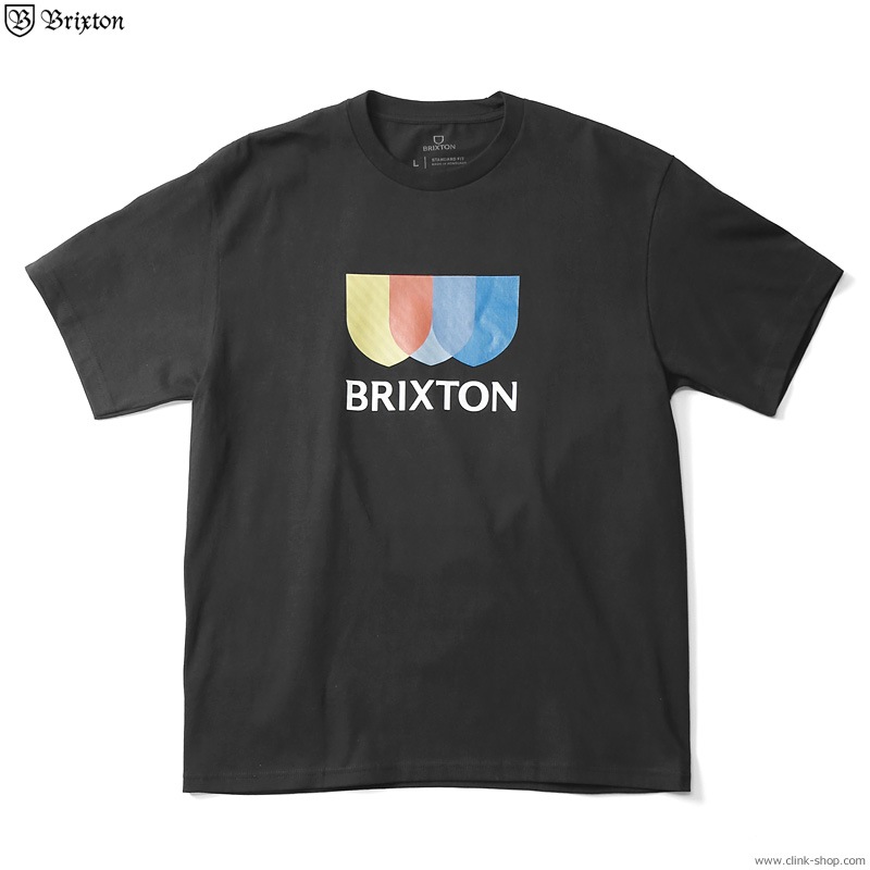 BRIXTON ALTON STRIPE S/S STANDARD TEE (BLACK)