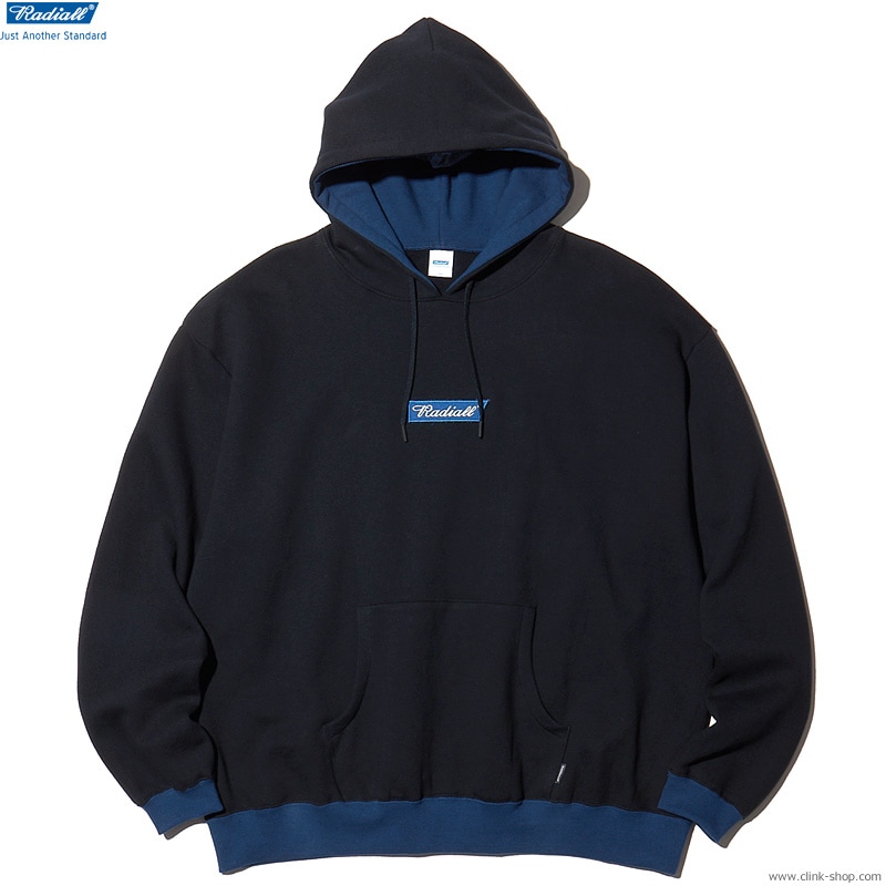 CLINK｜RADIALL FLAGS - HOODIE SWEATSHIRT L/S (BLACK) [RAD-23SS