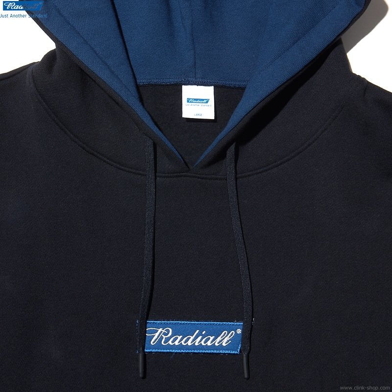 CLINK｜RADIALL FLAGS - HOODIE SWEATSHIRT L/S (BLACK) [RAD-23SS