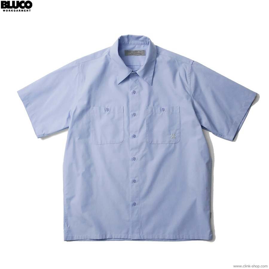 BLUCO STANDARD WORK SHIRT S/S (L.BLUE) [0108-3A01]