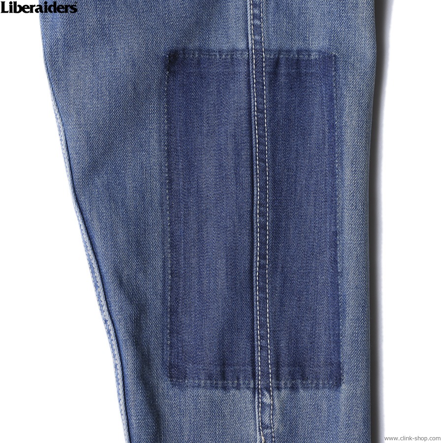 LIBERAIDERS BLEACHED DENIM JACKET (INDIGO) #75009