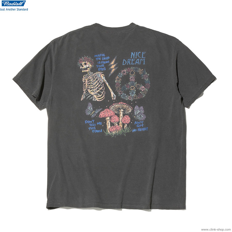 RADIALL FLASH - CREW NECK T-SHIRT S/S (INK BLACK) [RAD-24SS-TEE013]