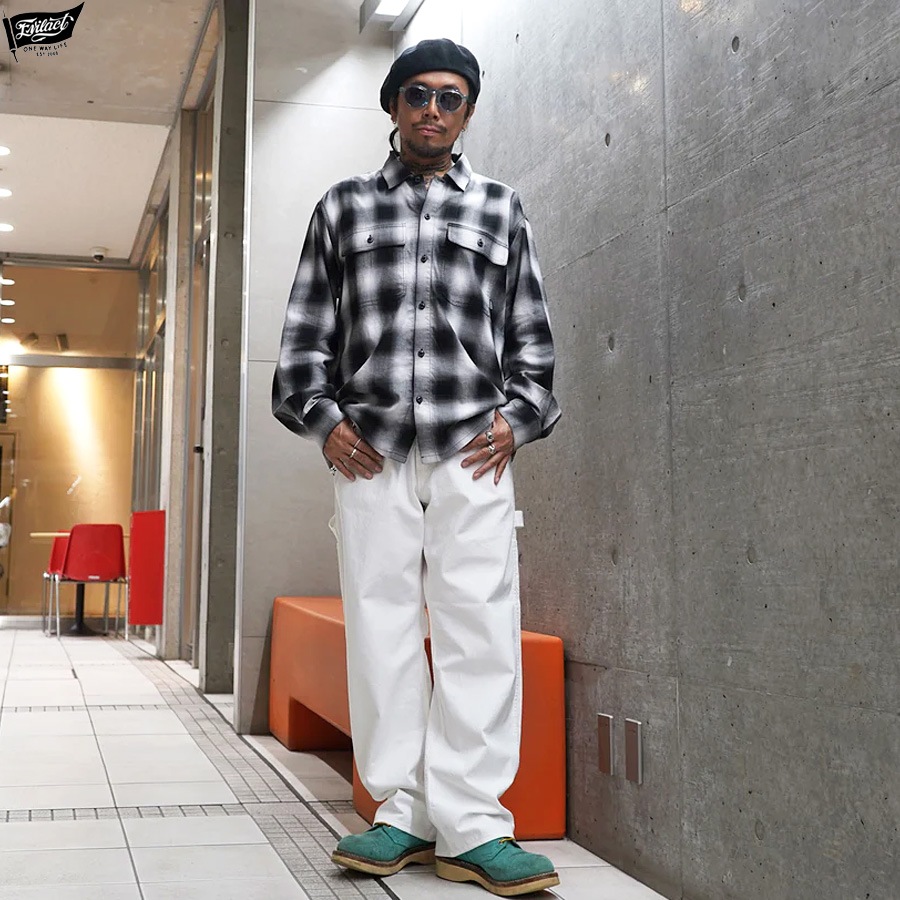 EVILACT OMBLE SHIRT (BLACK) [EA-WFRSS-S01]