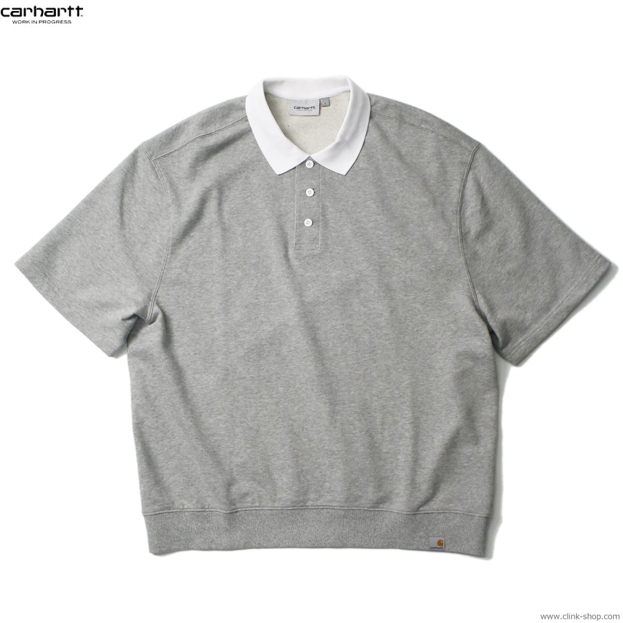 CARHARTT WIP S/S TATUM RUGBY SWEATSHIRT (GREY HEATHER)