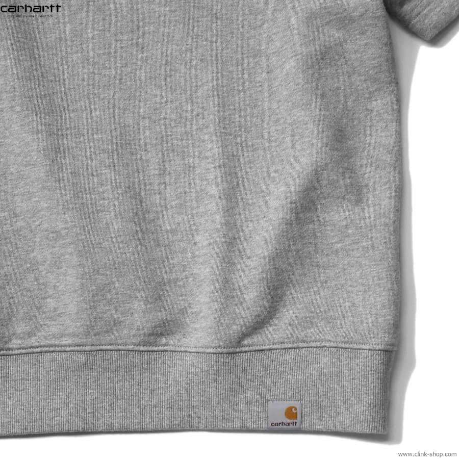CARHARTT WIP S/S TATUM RUGBY SWEATSHIRT (GREY HEATHER)