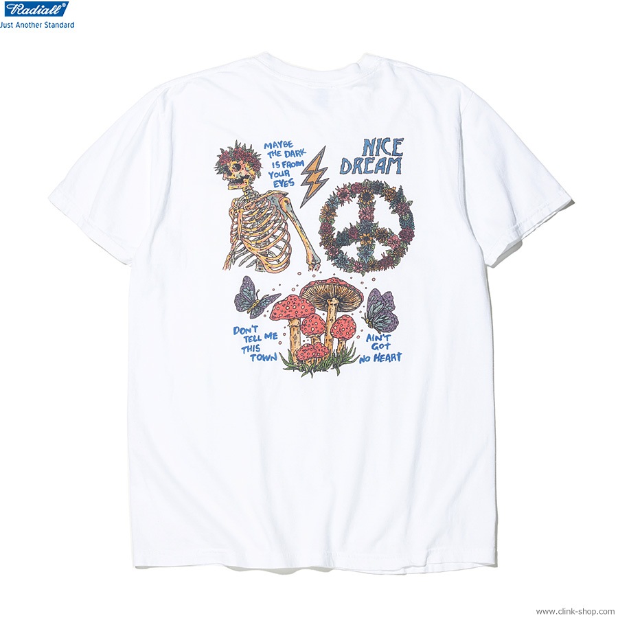 RADIALL FLASH - CREW NECK T-SHIRT S/S (WHITE) [RAD-24SS-TEE013]