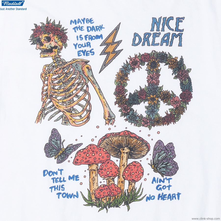 RADIALL FLASH - CREW NECK T-SHIRT S/S (WHITE) [RAD-24SS-TEE013]