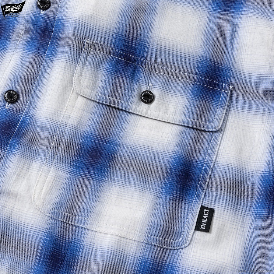 EVILACT OMBLE SHIRT (BLUE) [EA-WFRSS-S01]