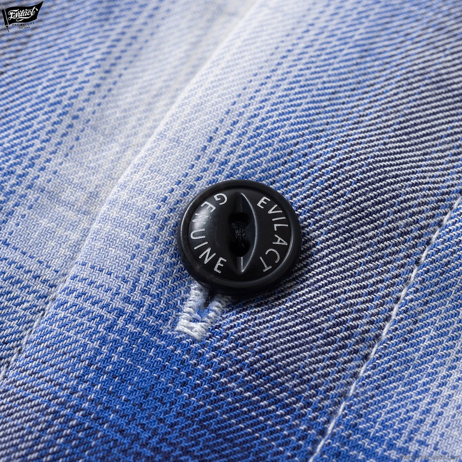 EVILACT OMBLE SHIRT (BLUE) [EA-WFRSS-S01]