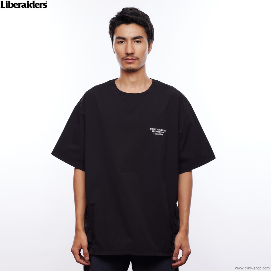 LIBERAIDERS 4WAY STRETCH POCKET TEE (BLACK) # 71602