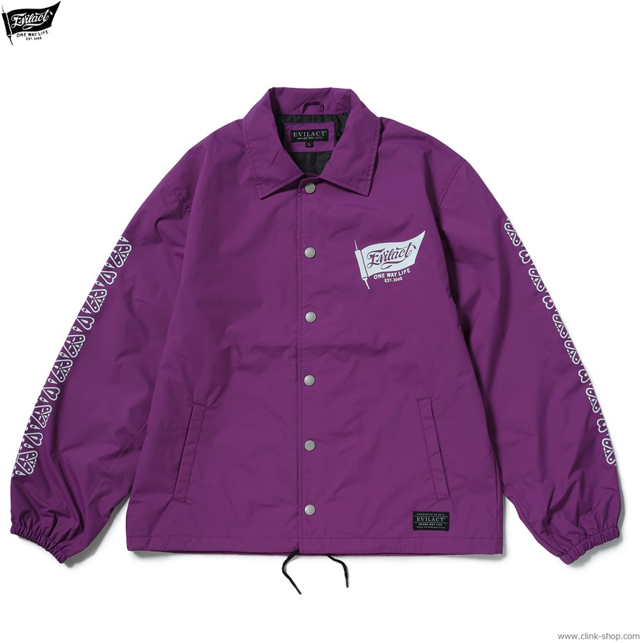 EVILACT BANDANA COACH JKT (PURPLE) [EA26-ACT1-J03]