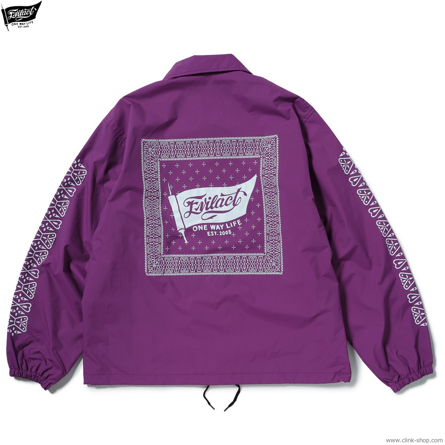 EVILACT BANDANA COACH JKT (PURPLE) [EA26-ACT1-J03]