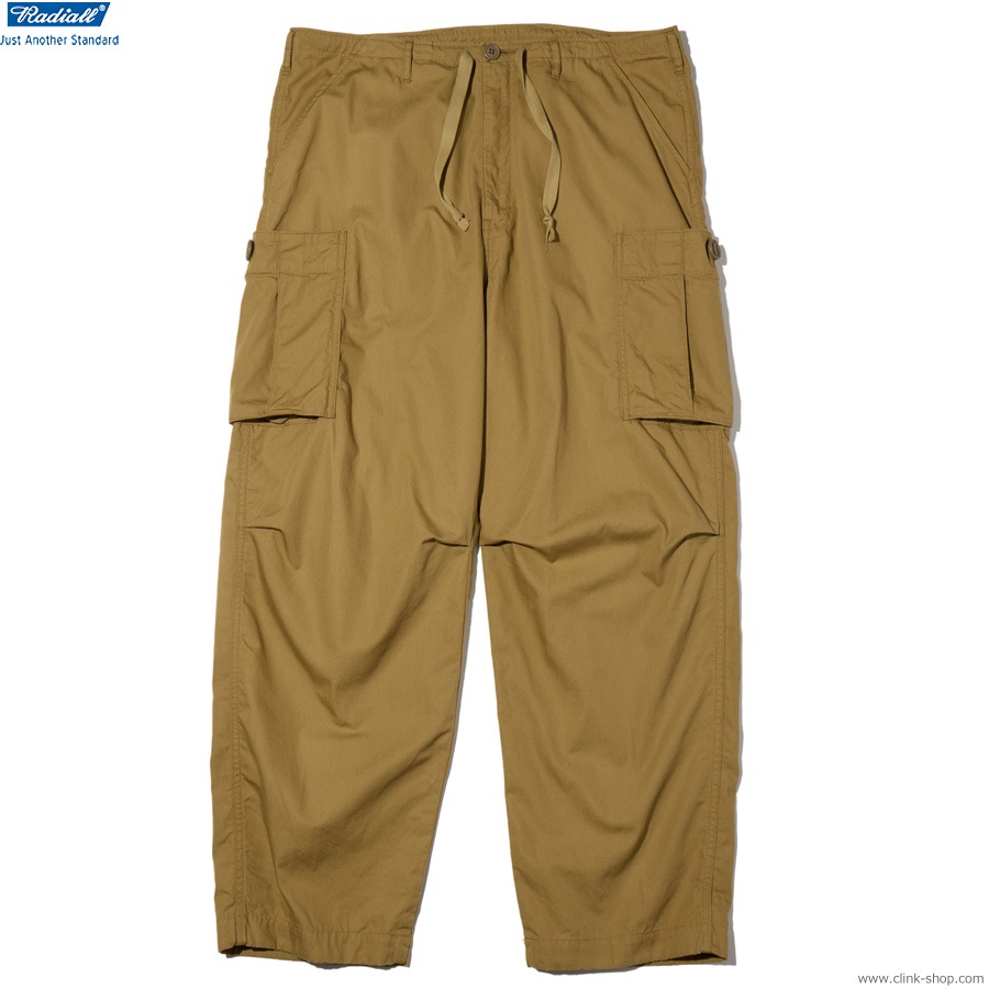 RADIALL CLAN - WIDE FIT CARGO PANTS (MIL KHAKI) [RAD-26SS-PT003]