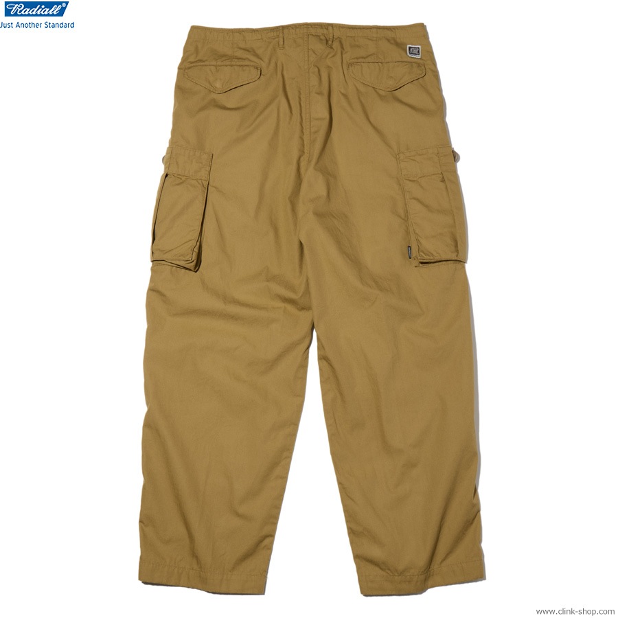 RADIALL CLAN - WIDE FIT CARGO PANTS (MIL KHAKI) [RAD-26SS-PT003]
