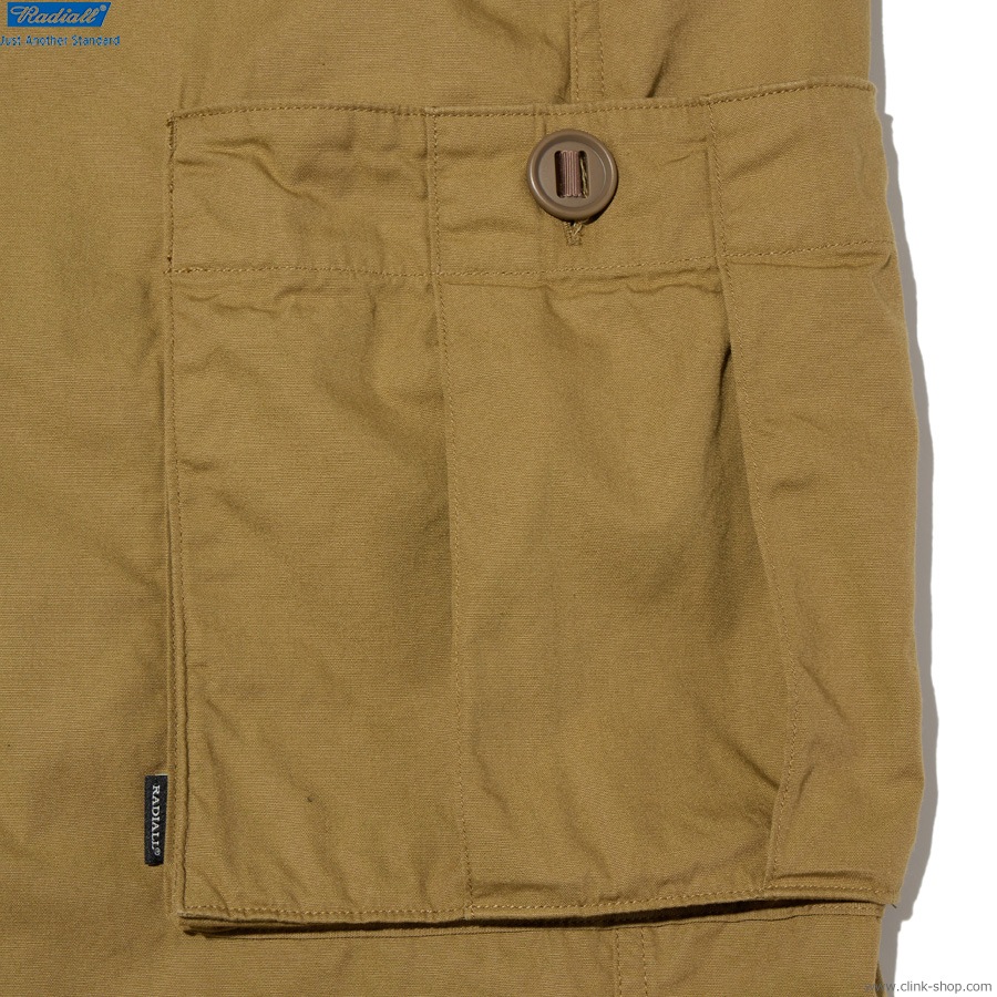 RADIALL CLAN - WIDE FIT CARGO PANTS (MIL KHAKI) [RAD-26SS-PT003]