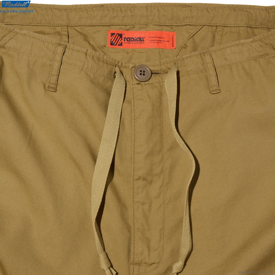 RADIALL CLAN - WIDE FIT CARGO PANTS (MIL KHAKI) [RAD-26SS-PT003]