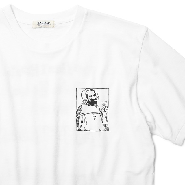 RADIALL MY AUTOMOBILE - CREW NECK T-SHIRT (WHITE)