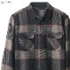 BRIXTON BOWERY L/S FLANNEL (HEATHER GREY/CHARCOAL)