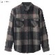 BRIXTON BOWERY L/S FLANNEL (HEATHER GREY/CHARCOAL)