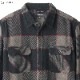 BRIXTON BOWERY L/S FLANNEL (HEATHER GREY/CHARCOAL)