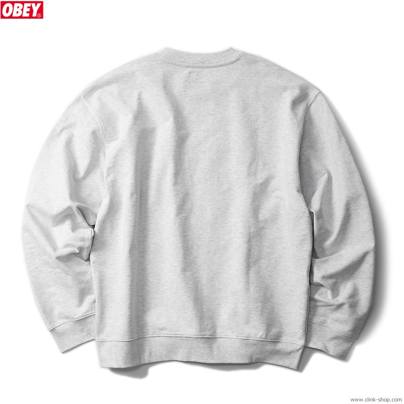 OBEY SPECIALITY FLEECE "OBEY SPORTS III CREW" (ASH GREY)