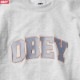 OBEY SPECIALITY FLEECE "OBEY SPORTS III CREW" (ASH GREY)