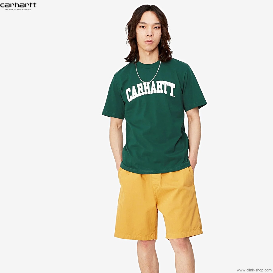 CARHARTT WIP S/S UNIVERSITY T-SHIRT (CHERVIL/WHITE)
