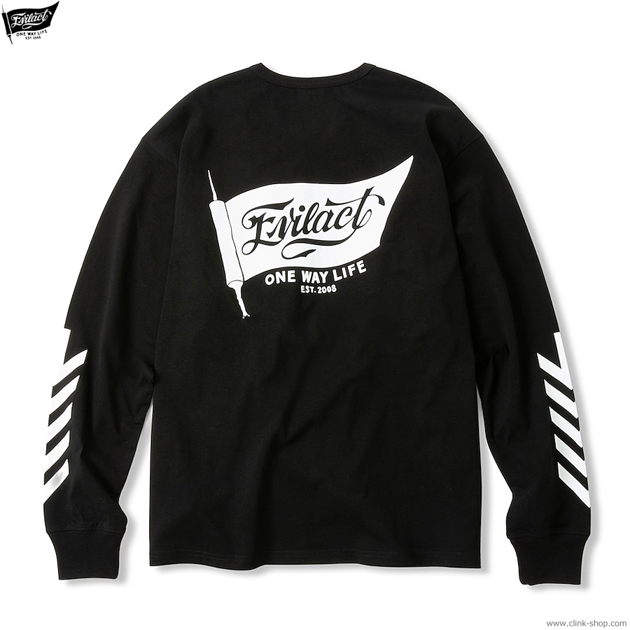 EVILACT FLAG LS (BLACK) [EA-WFRSS-T01]