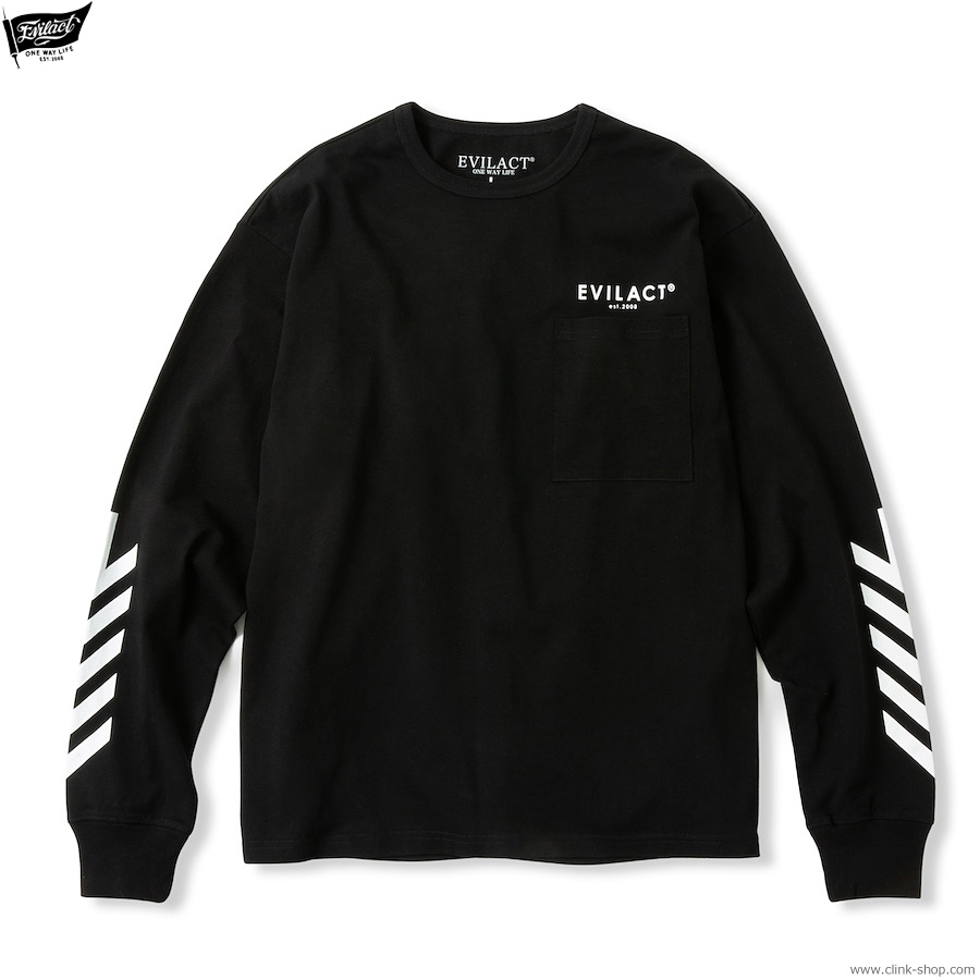 EVILACT FLAG LS (BLACK) [EA-WFRSS-T01]