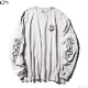 CLUCT ROSE [WIDE L/S TEE] (F.GRAY) #04866