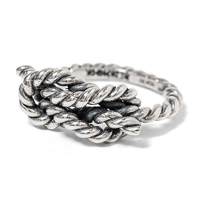 ANIMALIA REEF KNOT RING (SILVER) [AN15A-AC02]