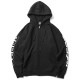 OBEY BASIC ZIP HOOD FLEECE "OBEY NEW WORLD3" (BLACK)