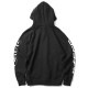 OBEY BASIC ZIP HOOD FLEECE "OBEY NEW WORLD3" (BLACK)