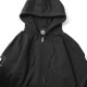 OBEY BASIC ZIP HOOD FLEECE "OBEY NEW WORLD3" (BLACK)