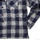 BLUCO BUFFALO CHECK FLANNEL SHIRTS (NAVY) [145-11-048]
