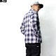BLUCO BUFFALO CHECK FLANNEL SHIRTS (NAVY) [145-11-048]