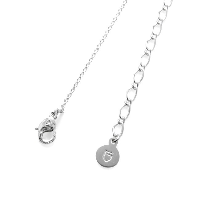 GARNI CHECKER STONE PENDANT - S - (BLACK) [GN18052]