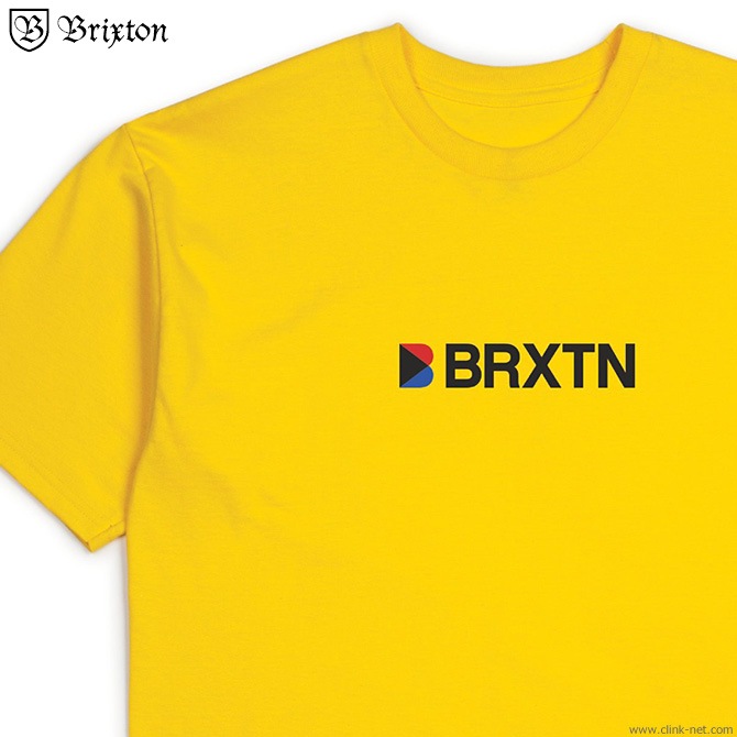 BRIXTON STOWELL IV S/S STANDARD TEE (YELLOW)