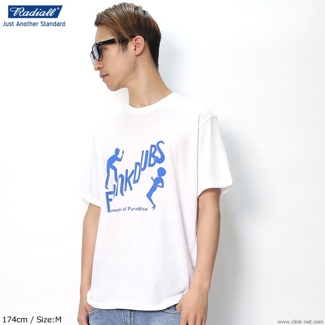 RADIALL JERK WALK - CREW NECK T-SHIRT (WHITE)