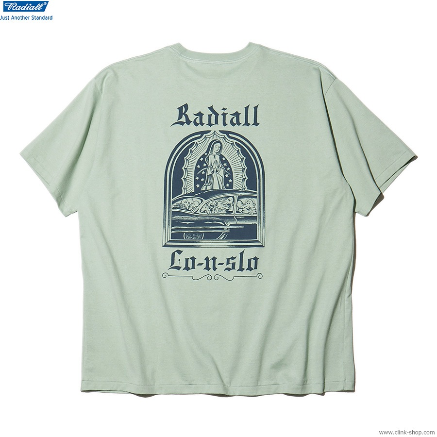 RADIALL LO-N-SLO - CREW NECK T-SHIRT S/S (SAGE GREEN) [RAD-23SS-TEE011]